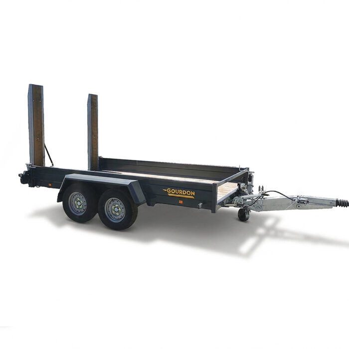 Remorque plateau porte-engin 3.5t Gourdon VP35